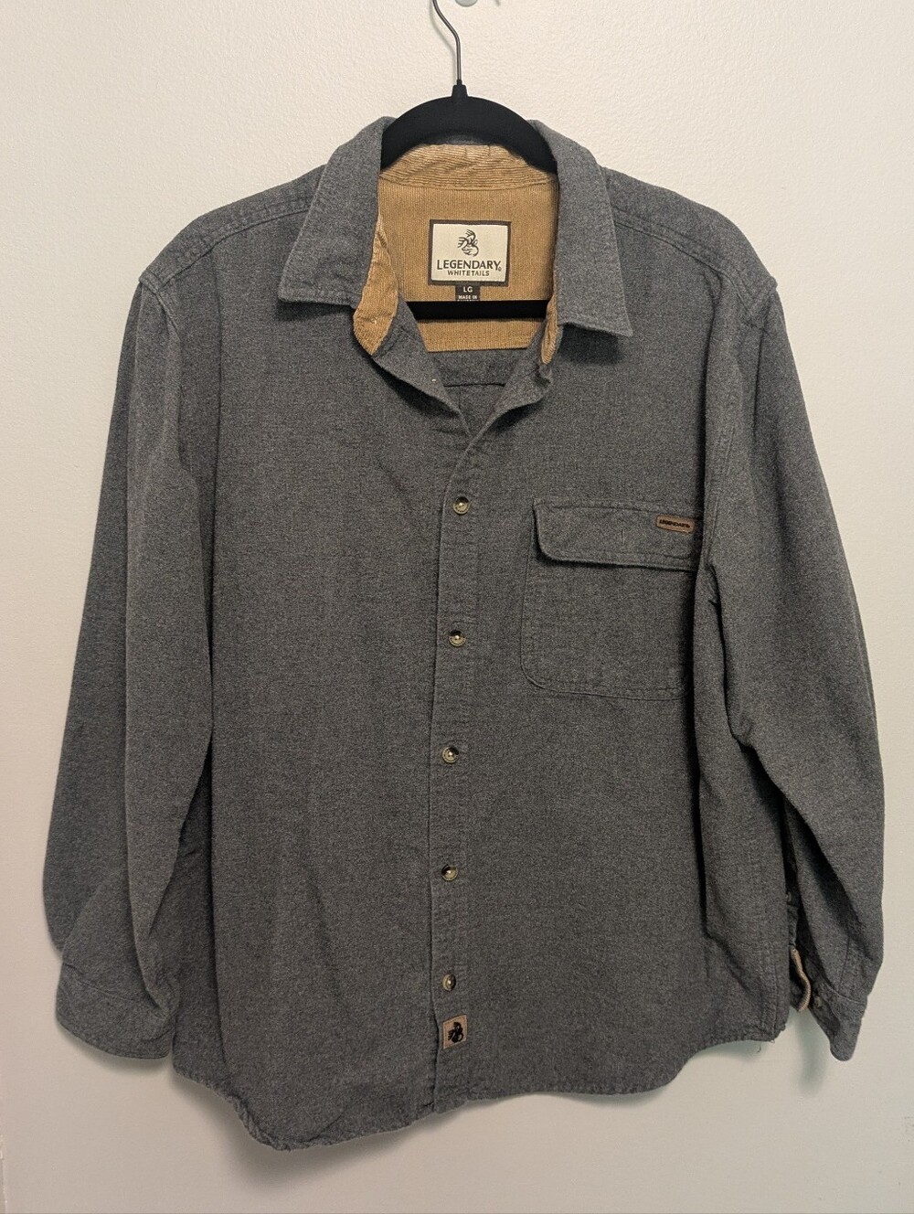 Legendary Whitetails Gray Flannel Shirt
